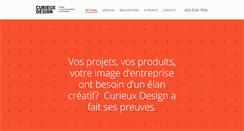 Desktop Screenshot of curieuxdesign.ca
